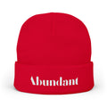 Copy of Abundant embroidered beanie | Knit beanie, positive word embroidery